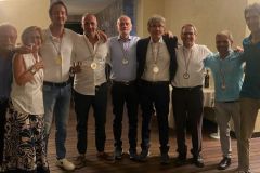 Al ct Rocchette la 65esima edizione del torneo Agit. Ha vinto nel singolare maschile Riccardo Ceccagnoli del Tg5 a sx, su Alessandro Baschieri del Corriere della Sera - 4
