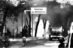 18 agosto 2012, incendio a Marina di Grosseto