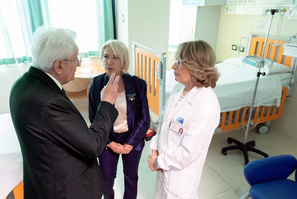 Grosseto - Il Presidente Sergio Mattarella nel corso della visita alla Stanza Rosa del pronto soccorso dell'Ospedale Misericordia,  oggi 17 settembre 2026.
(Foto di Paolo Giandotti - Ufficio per la Stampa e la Comunicazione)