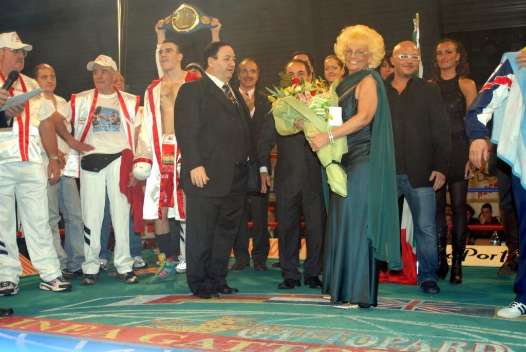 Rosanna Conti Cavini sul ring insieme al marito Umberto