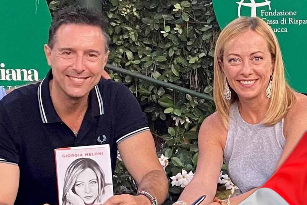 Fabrizio Rossi con Giorgia Meloni