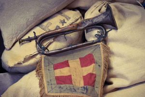 Un dettaglio della sala museale del Savoia