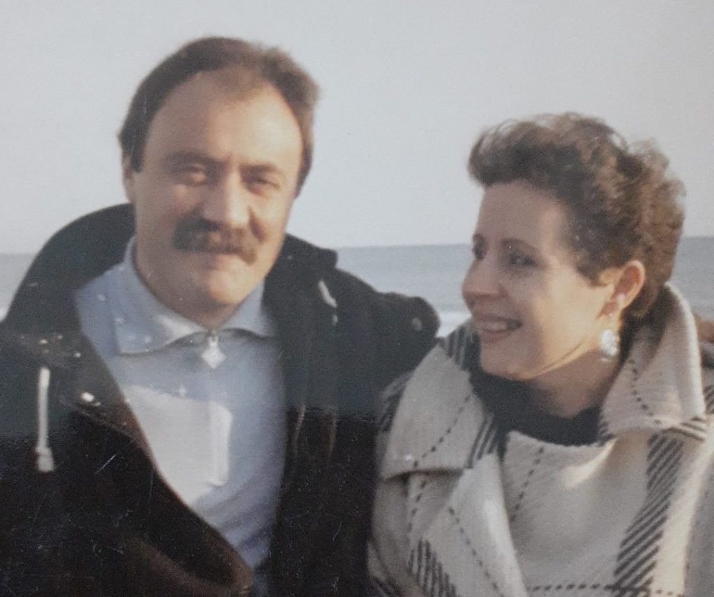 Mario Alberto Dettori con la moglie Carla Pacifici
