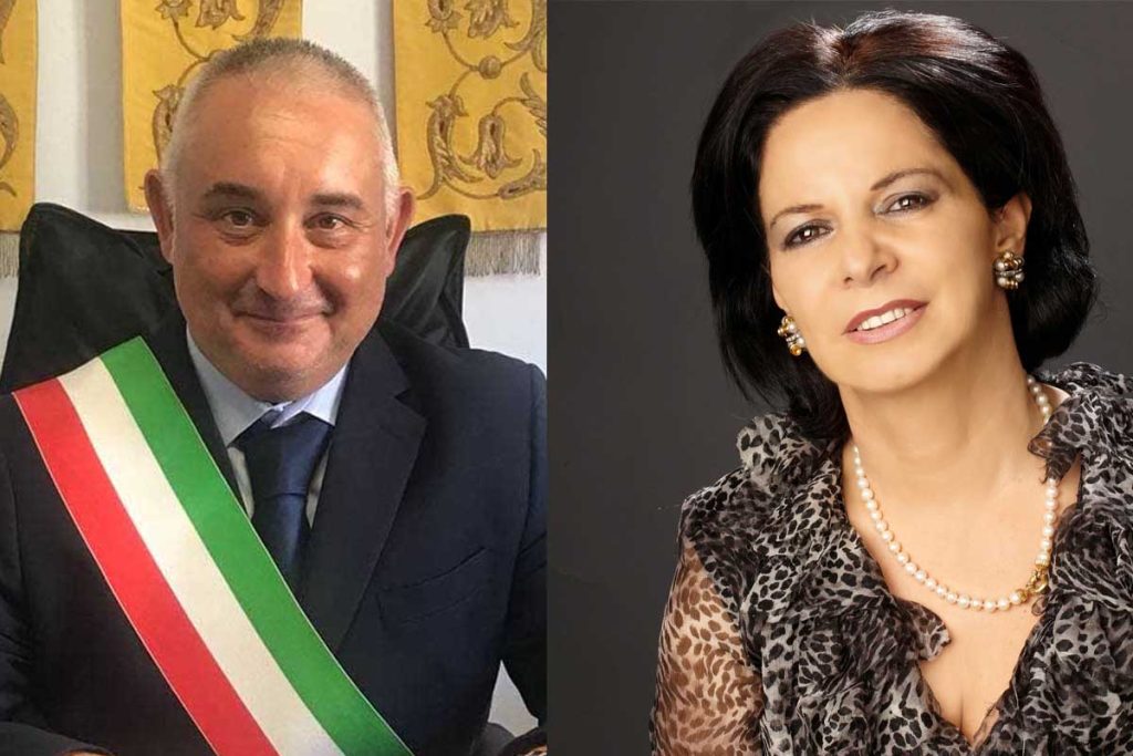 Il sindaco Dieco Cinelli (Lega) e la vicesindaca Mirella Pastorelli (FdI)