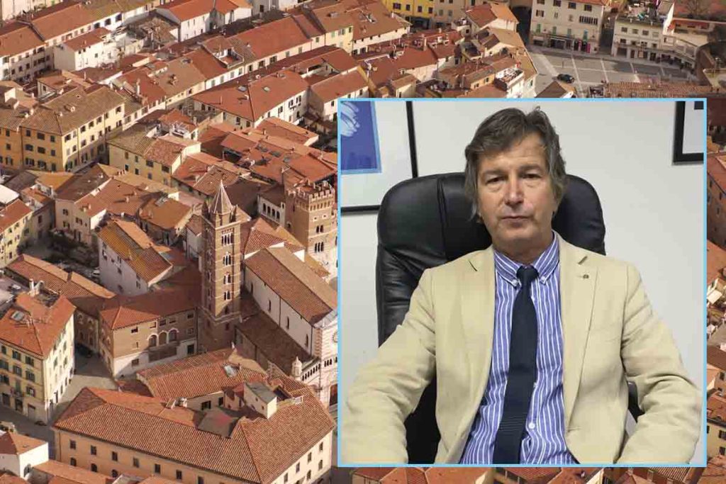 Giulio Gennari, presidente di Ascom Confcommercio e il centro storico di Grosseto