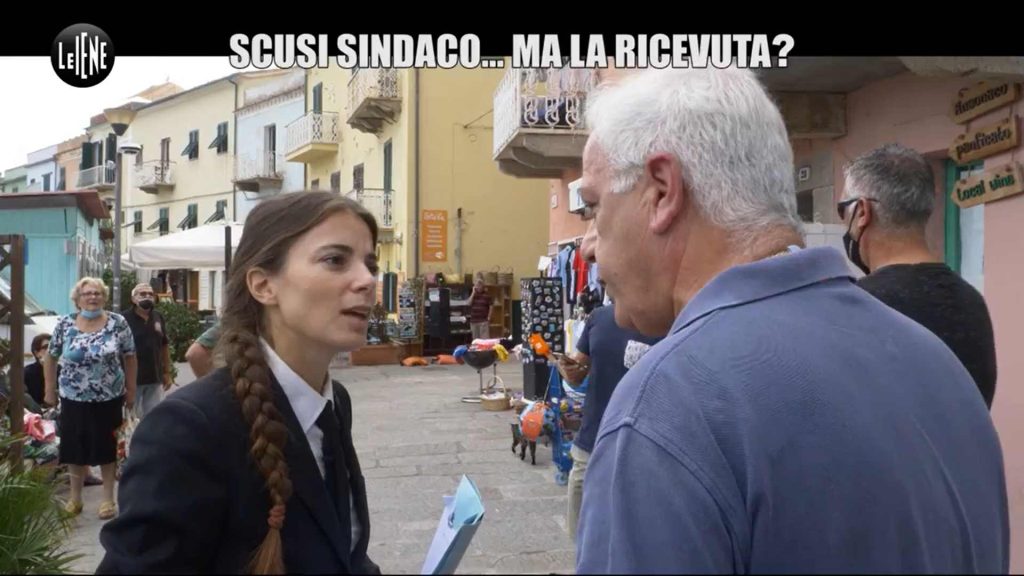 La Iena Giulia Innocenzi con Sergio Ortelli