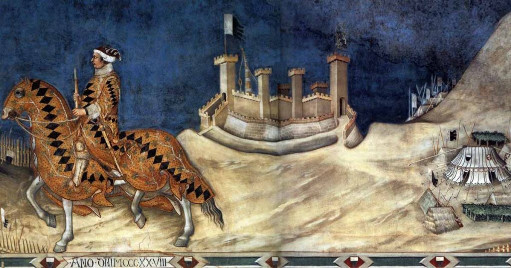 L'affresco di Simone Martini “Guidoriccio da Fogliano all'assedio di Montemassi”