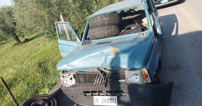 La Panda abbandonata a San Martino