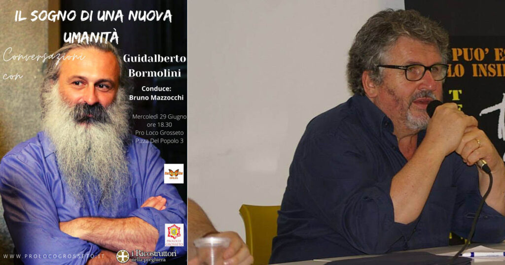Padre Guidalberto Bormolini e il giornalista Mario Lancisi