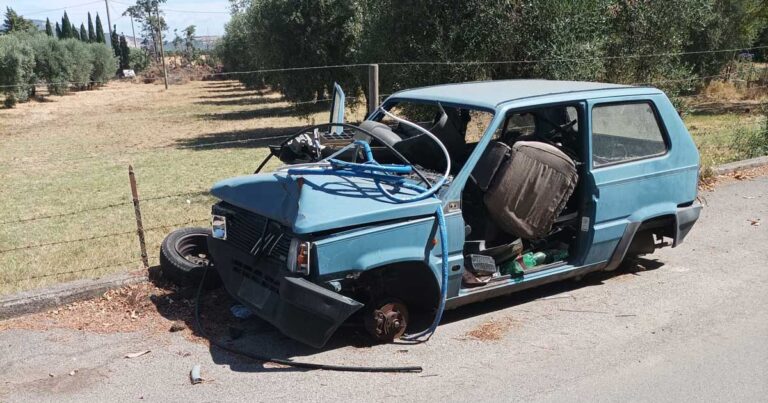 La Panda al lato della strada, a San Martino