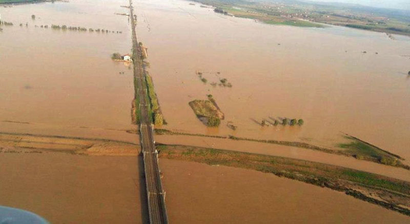 Un'altra immagine dell'alluvione del novembre 2012