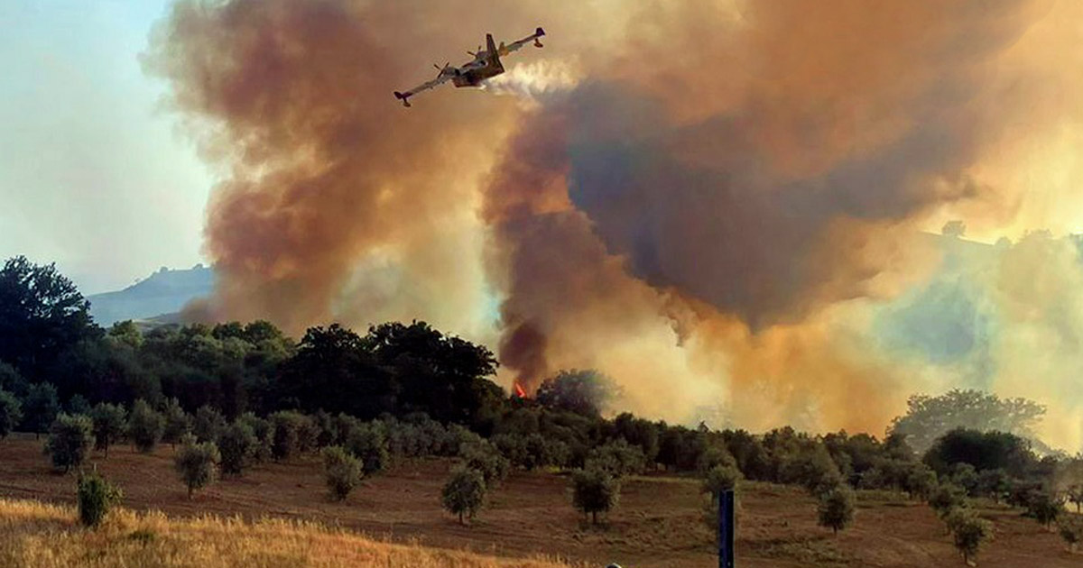 l'incendio di Cinigiano