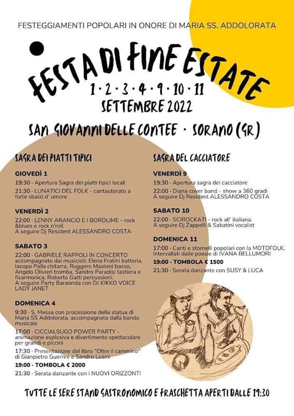 Festa di fine estate a San Giovanni alle Contee