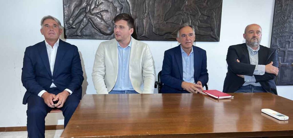 Marco Simiani, Giacomo Termine, Enrico Rossi e Silvio Franceschelli