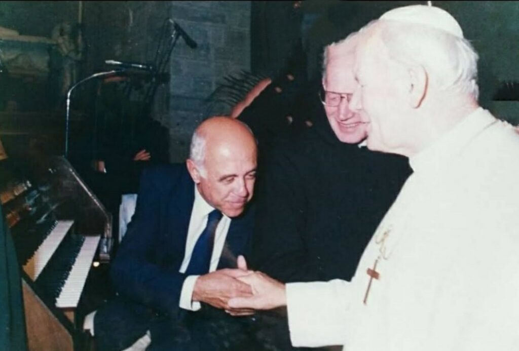 Mauro Galgani con Giovanni Paolo II