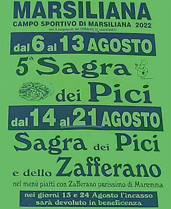 Sagra dei pici a Marsiliana