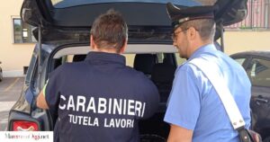 In azione i Nas e i carabinieri del nucleo lavoro
