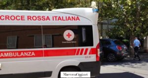 Un'ambulanza della Croce Rossa