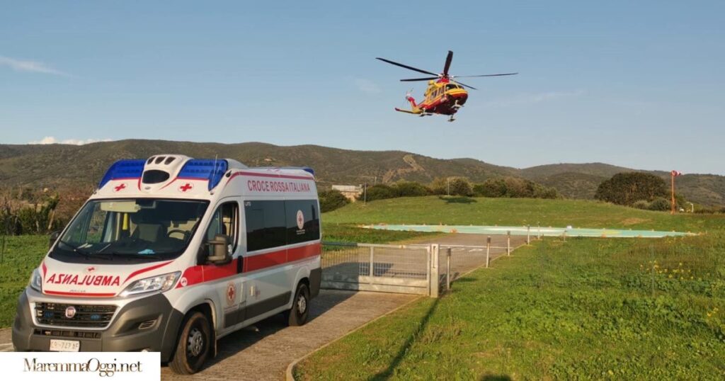 Un'ambulanza della Croce Rossa