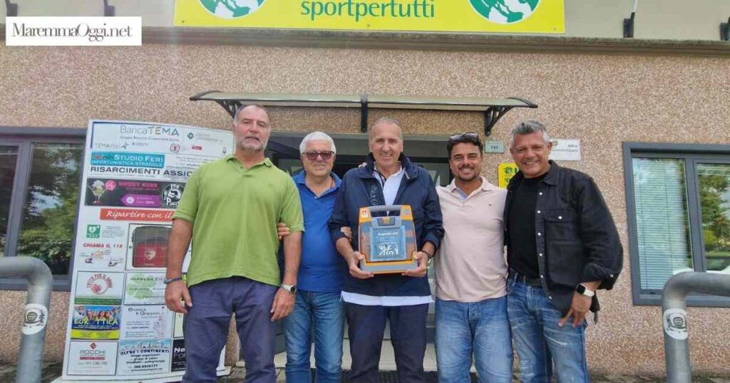 Da sinistra, Simone Marruchi, Sergio Perugini, Gerardo Rosolia, Enrico Terenzi e Roberto Rosini