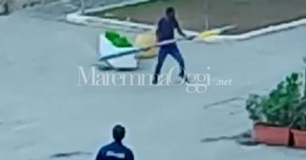 aggressione piazza palma @maremmaoggi
