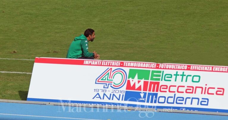 Liguori, tecnico del Grosseto, espulso nel finale di partita