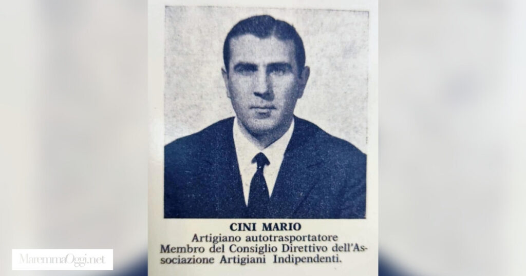 Mario Cini nei documenti della Cna del 1966