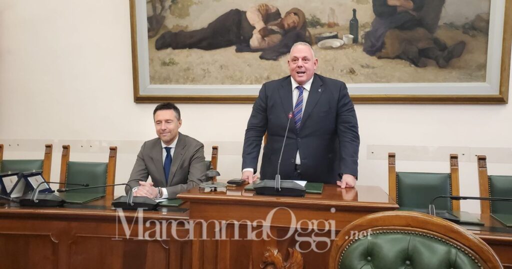 Il sindaco Antonfrancesco Vivarelli Colonna e il vicesindaco con delega allo sport on. Fabrizio Rossi