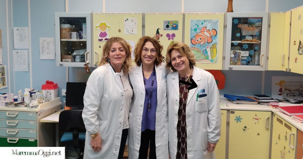 Le dottoresse Cristina Navarra, Alessandra Romagnoli e Cristina Navarra Susanna Falorni