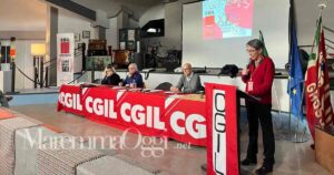 Monica Pagni durante la sua relazione al Congresso