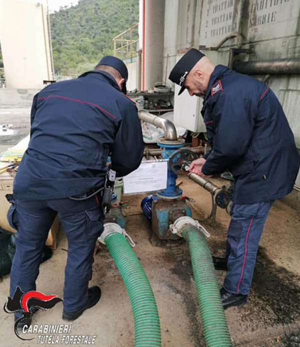 L'intervento dei carabinieri a Terrarossa