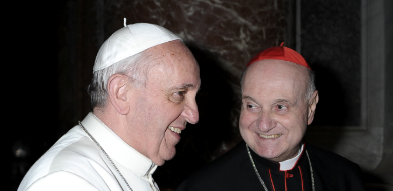 Angelo Comastri con Papa Bergoglio