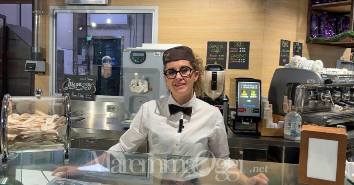 Sofia Rossi dietro al banco del RiCò