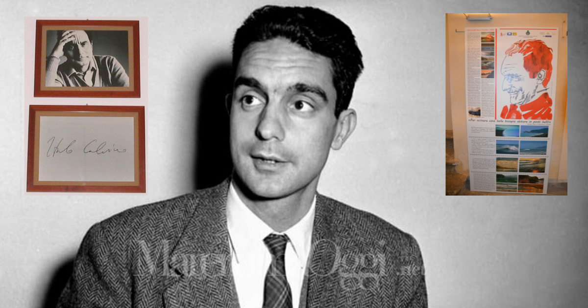 Italo Calvino in un ritratto degli anni sessanta