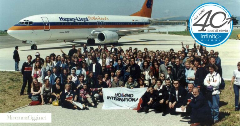 Il primo charter Amsterdam-Grosseto atterrato al Baccarini: 25 aprile 2001