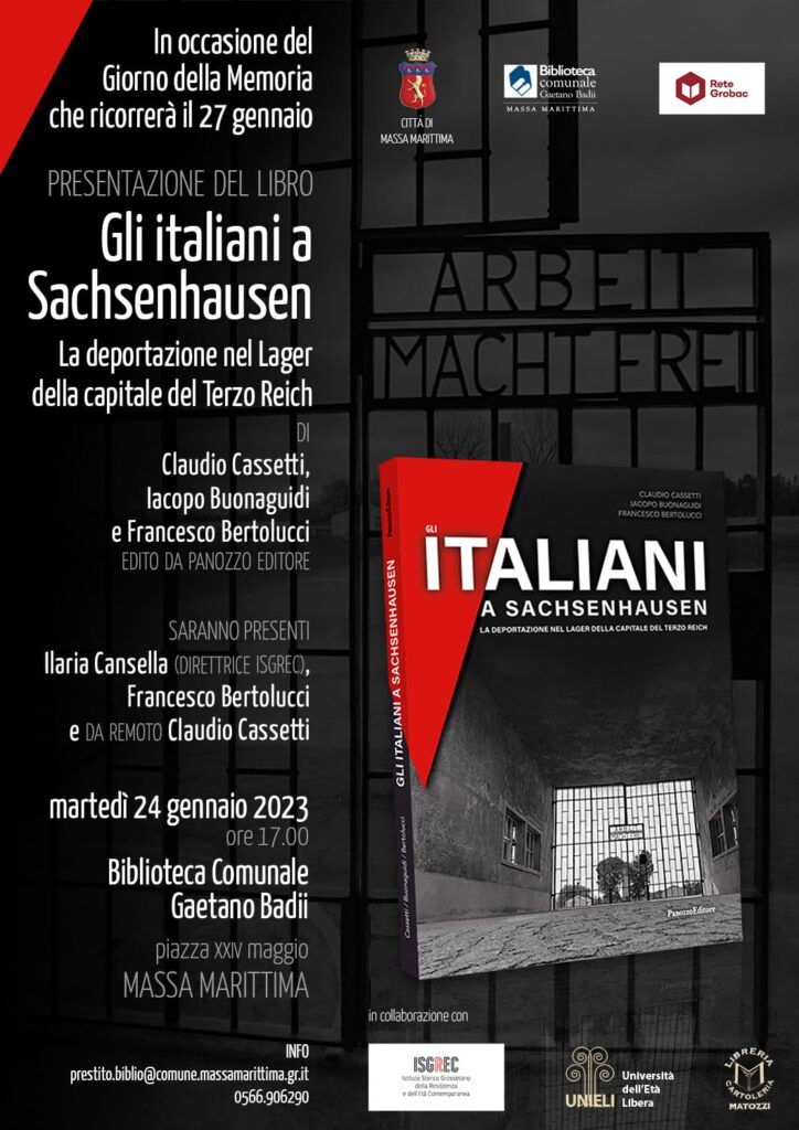 locandina"Gli italiani a Sachsenhausen"