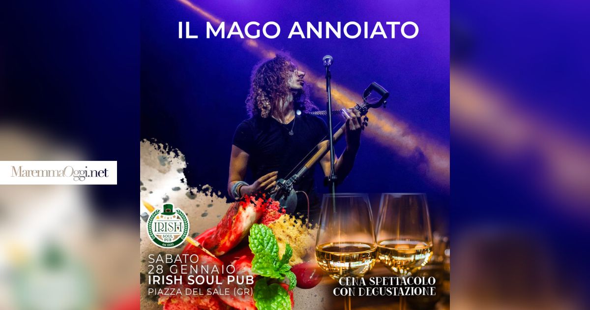 Sabato 28, il mago annoiato Irish pub