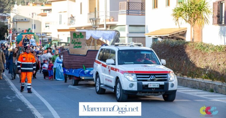 La sfilata del carnevale a Castiglione della Pescaia
