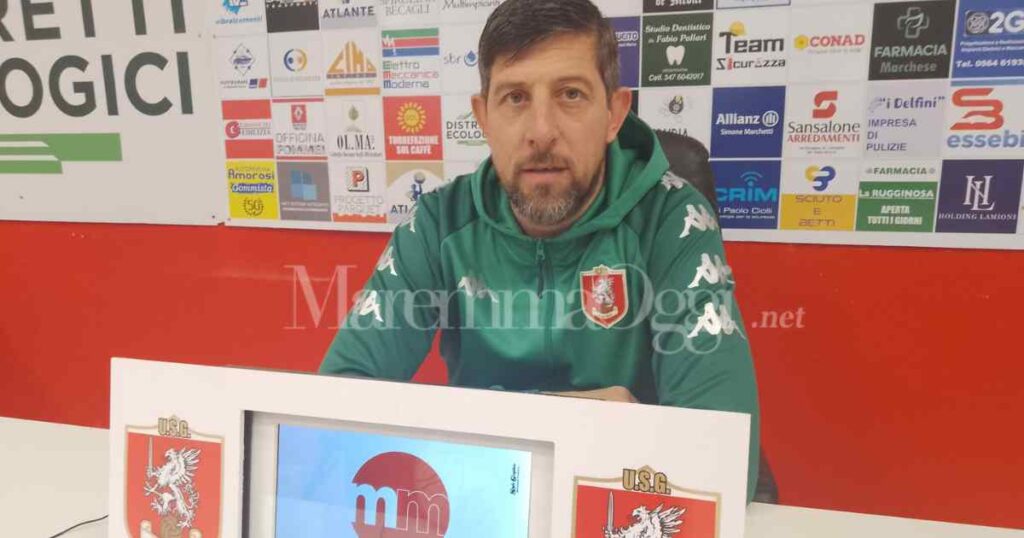 Il nuovo allenatore del Grosseto Roberto Cretaz Grifone @maremmaoggi