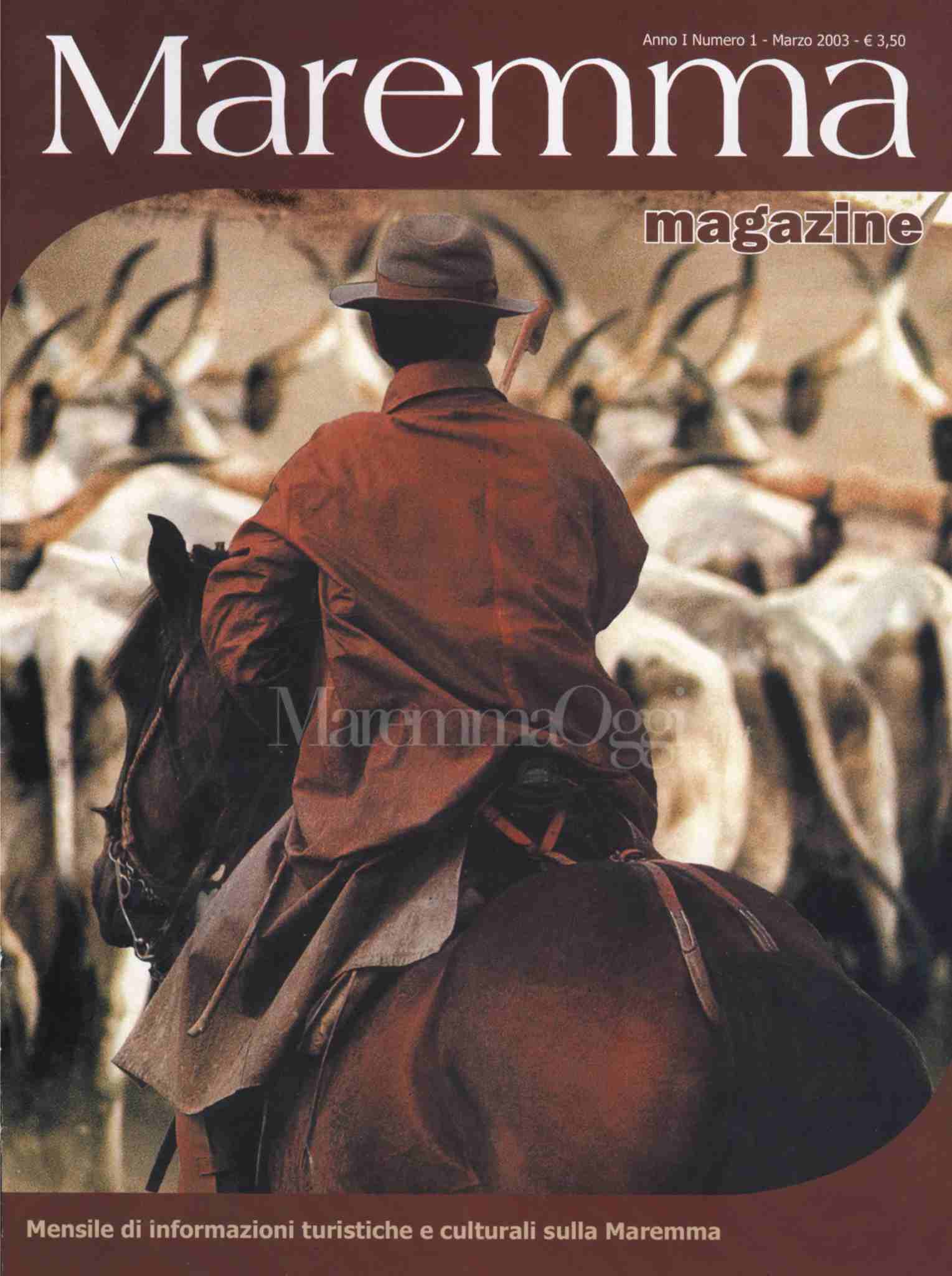 La copertina del numero 1, marzo 2003
