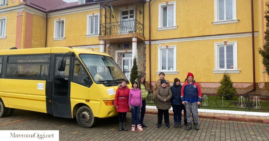 Il bus donato all'Ucraina