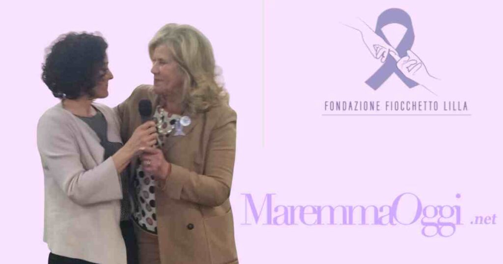 Mariella Falsini alla presentazione della fondazione