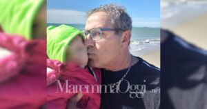 Pino Biaggioli con la piccola Asia