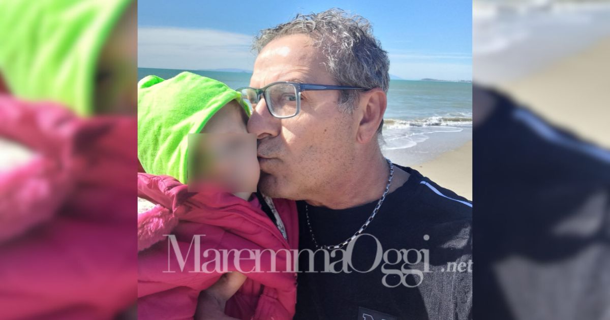 Pino Biaggioli con la piccola Asia