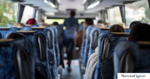 Autobus pullman visto dall'interno