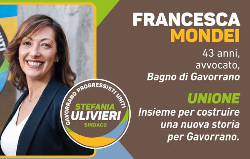 Stefania Ulivieri sindaco, candidata Francesca Mondei