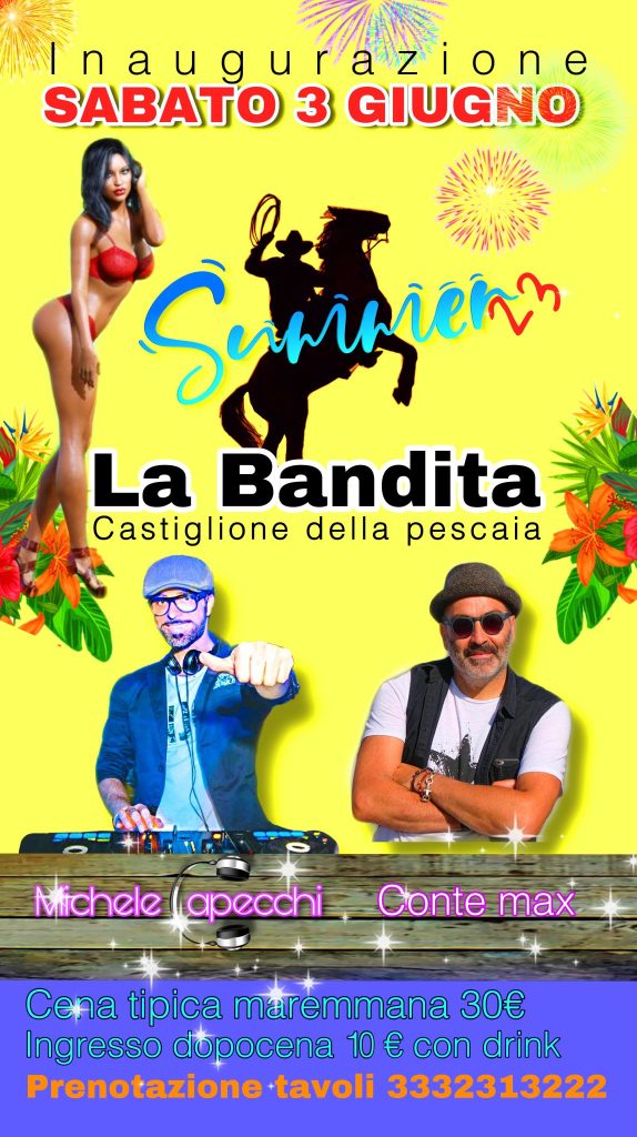 L'evento del 3 giugno a La Bandita