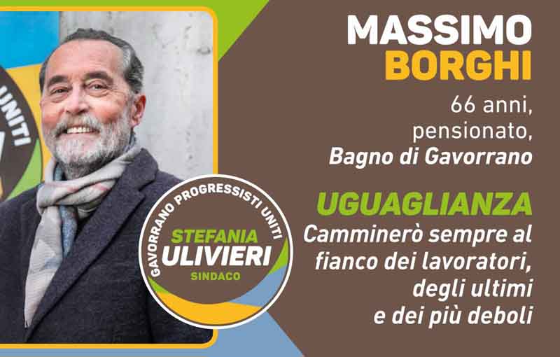 Stefania Ulivieri sindaco, candidato Massimo Borghi