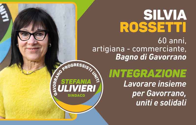 Stefania Ulivieri sindaco, candidata Silvia Rossetti