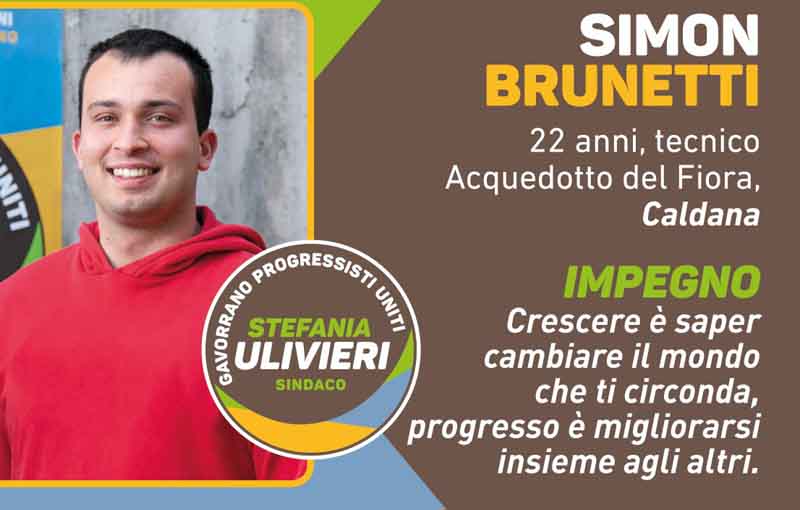 Stefania Ulivieri sindaco, candidato Simon Brunetti